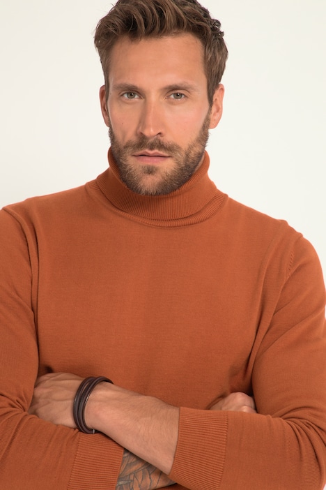 Rollkragenpullover, Feinstrick