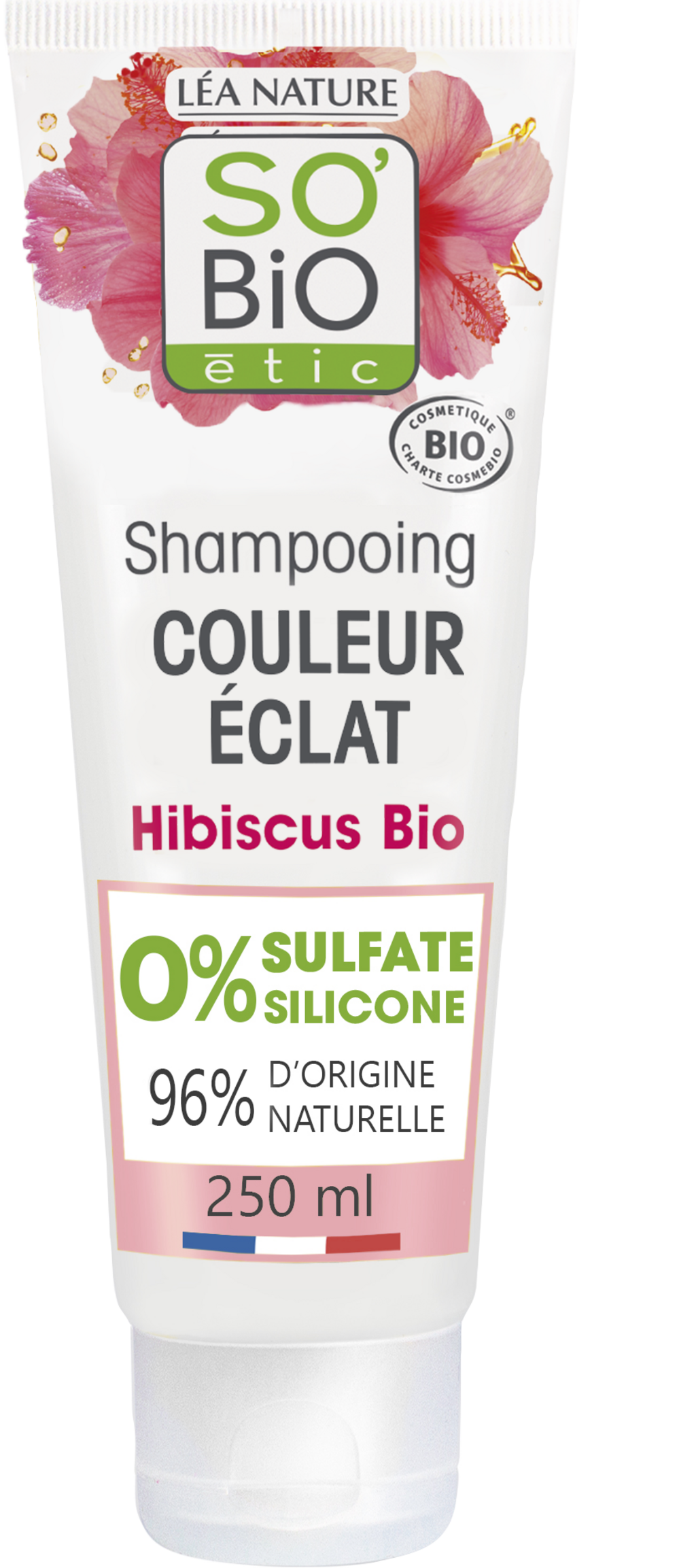 LÉA NATURE SO BiO étic  Farbglanz Shampoo Bio-Hibiskus, 250 ml