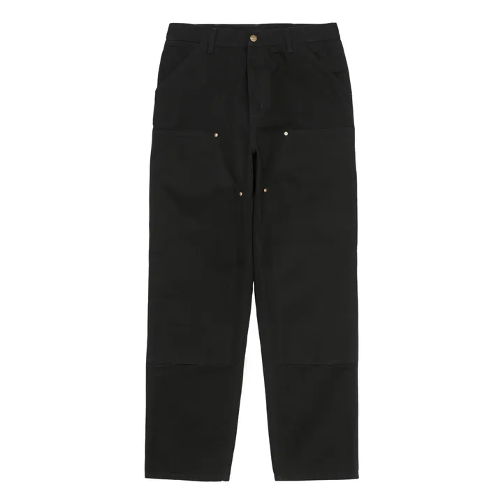 Carhartt WIP Pantalon Large Double Knee Coton Bio | Noir