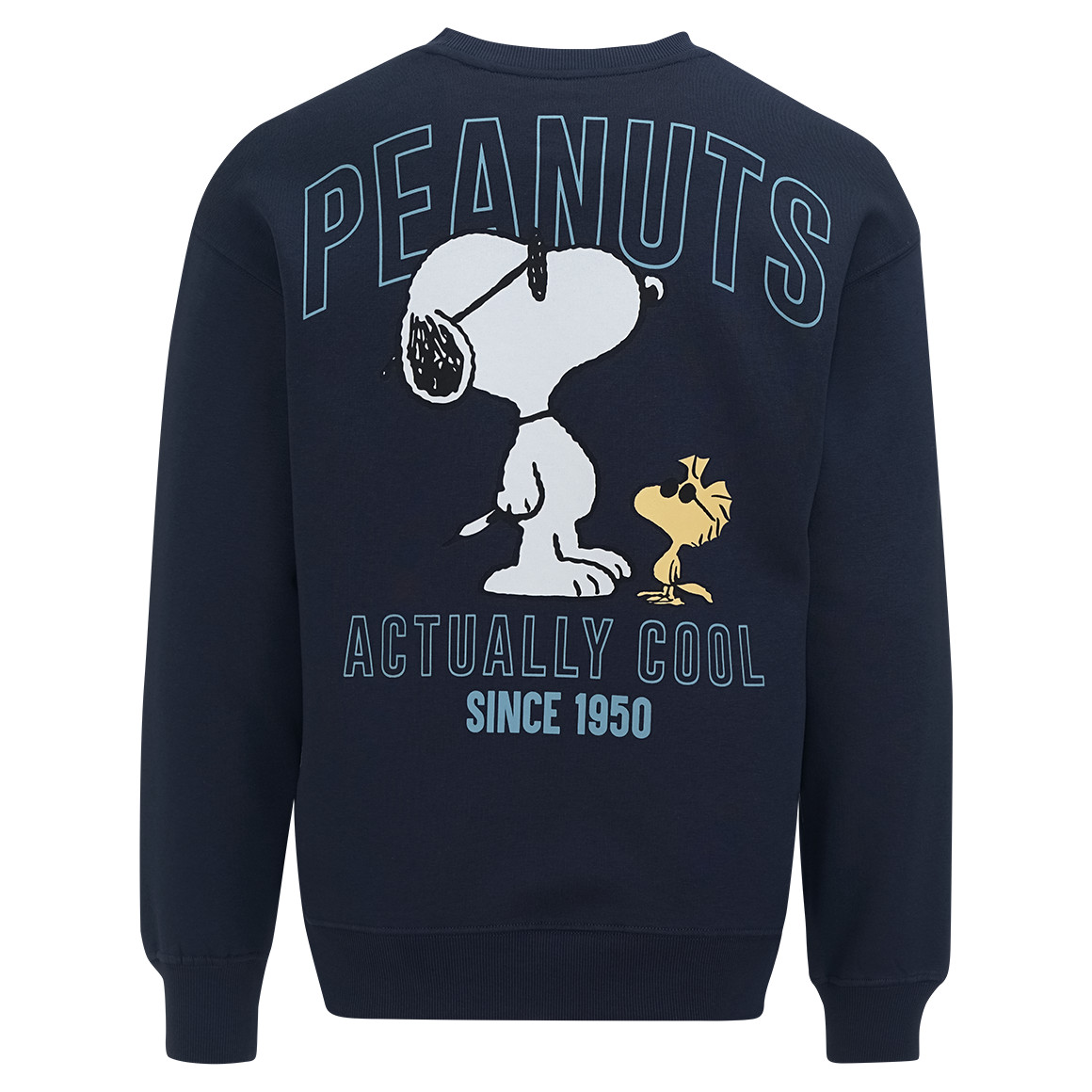 Jonas Nielsen Peanuts Sweatshirt mit Rückenprint dunkelblau