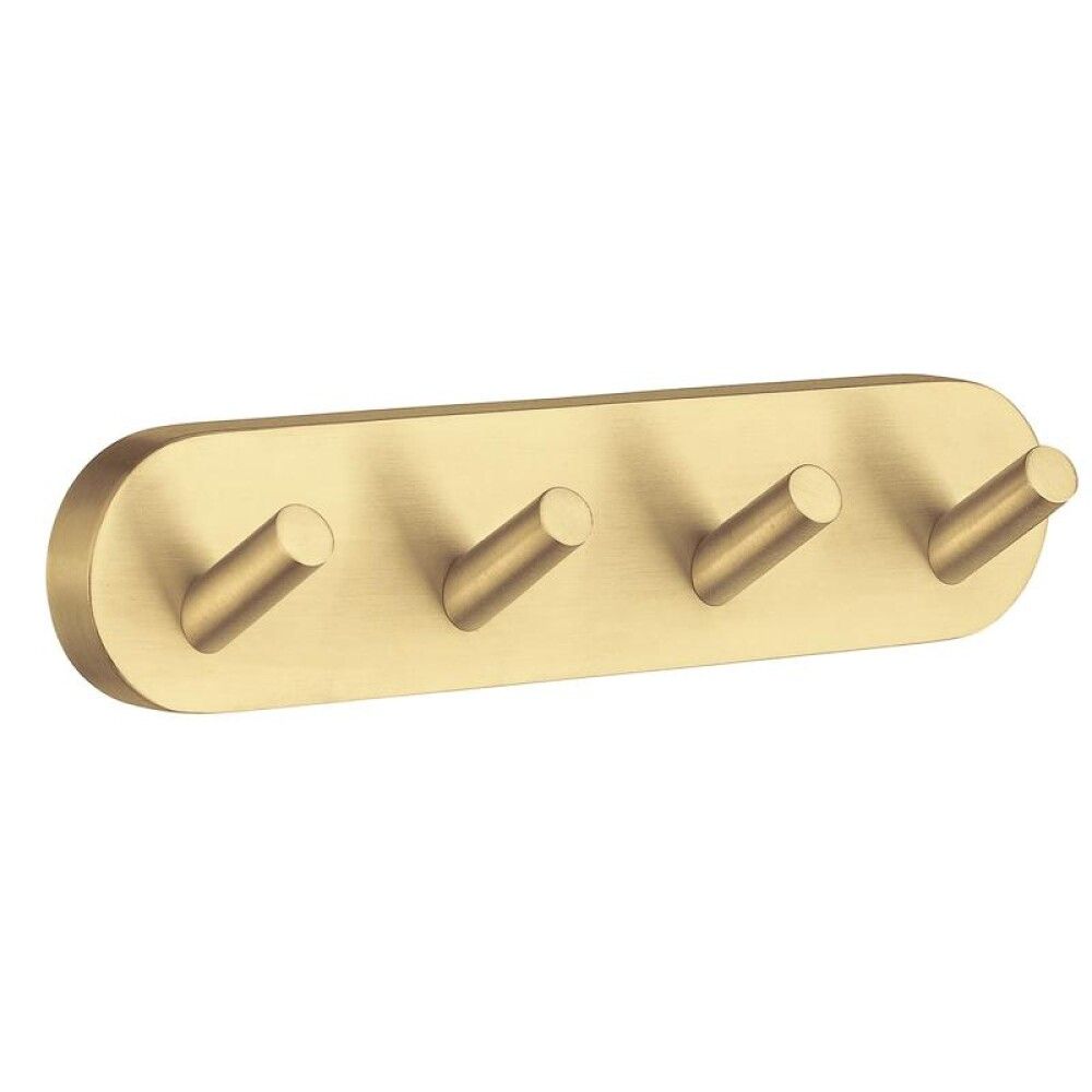KNAGEREKKE SMEDBO M/4 KNAGER HOME BØRSTET MESSING 17,8X4 CM