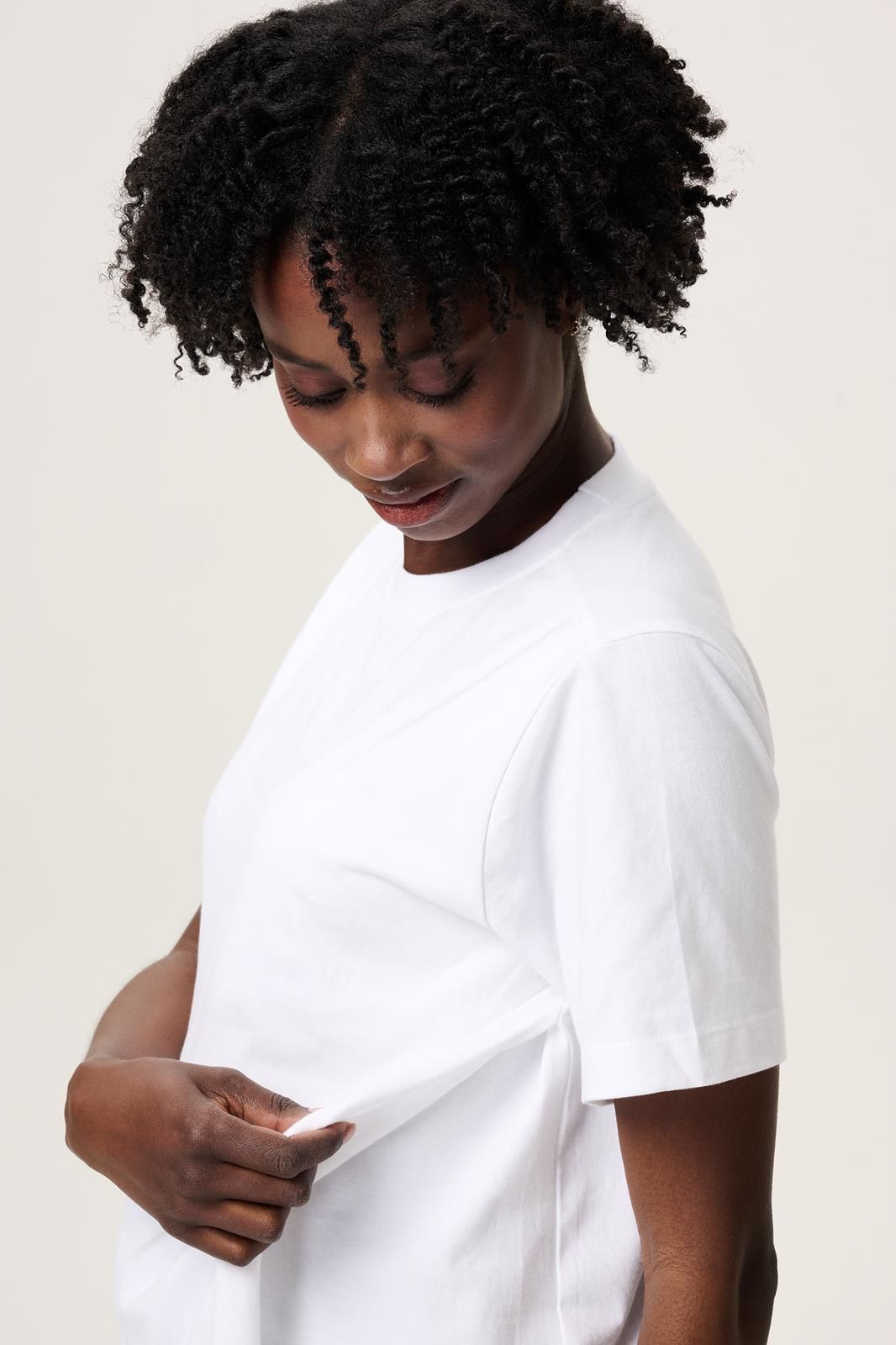Noppies Maternity Voedings t-shirt Ifke - Optical White