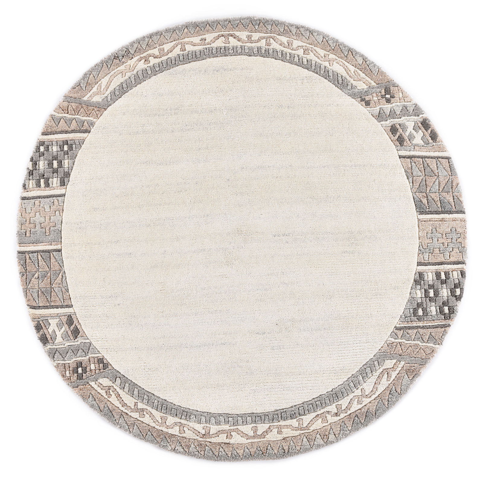 Teppich ROYAL NATUR - natur beige - Ø 150 cm
