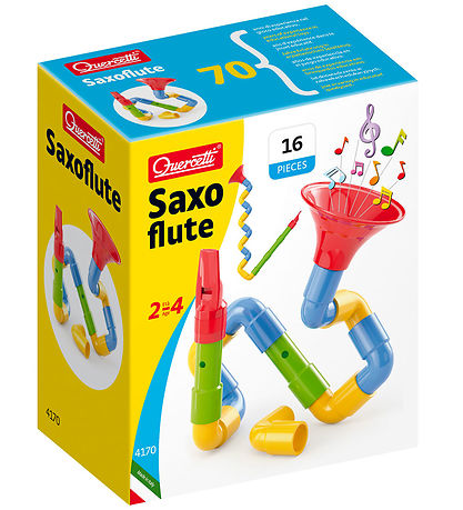 Quercetti Saxofon - Byg Sølv - 16 Dele - 4170