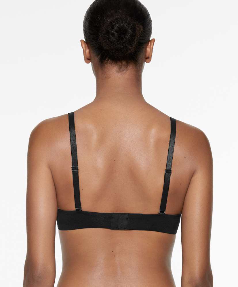 Sutiã triangular push-up de algodão