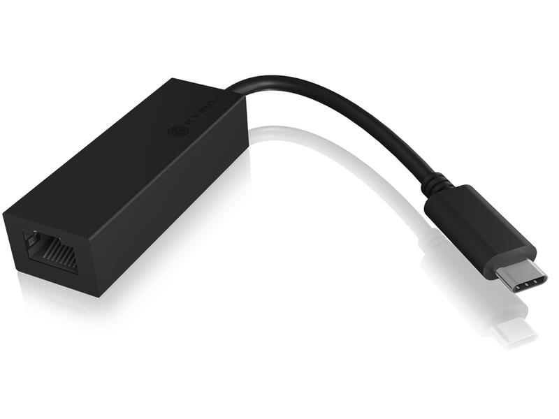ICY BOX Netzwerk-Adapter IB-LAN100-C3 USB 3.0 Type-C zu RJ4 USB Type-C zu Gigabit Ethernet LAN (RJ45) Adapter