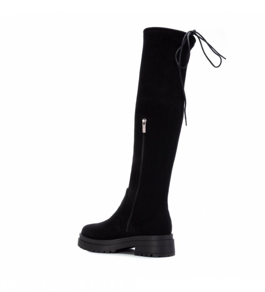 Botas Xti de camurça preta