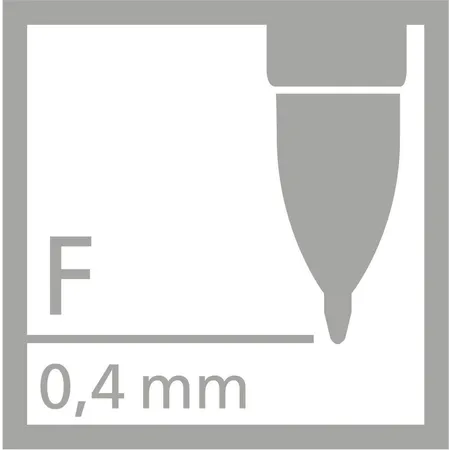 Tintenroller mit Druckmechanik - STABILO PALETTE in rot - Strichbreite F (0,4 mm) - Einzelstift - Schreibfarbe rot