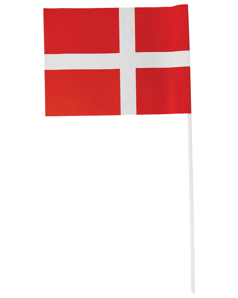 Flag i papir H. 40 cm 10-pak