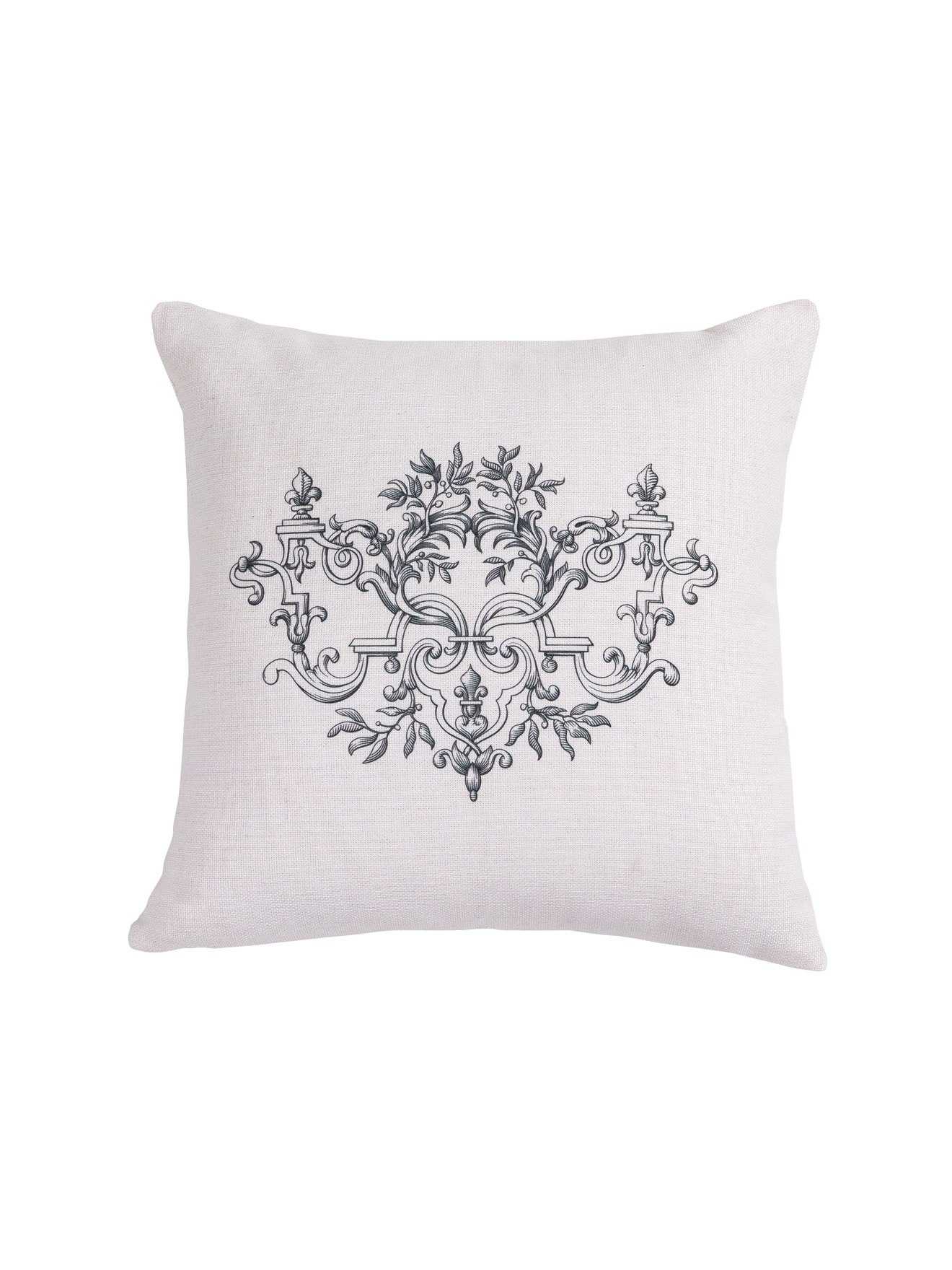 Coussin motif baroque