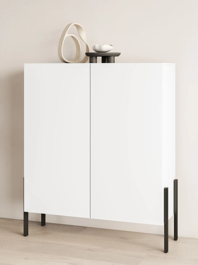 INOSIGN Kommode »Jukon, Breite 110 cm, moderne grifflose Hochschrank, 2Türen« Highboard mit viel Stauraum, push-to-open-Funktion