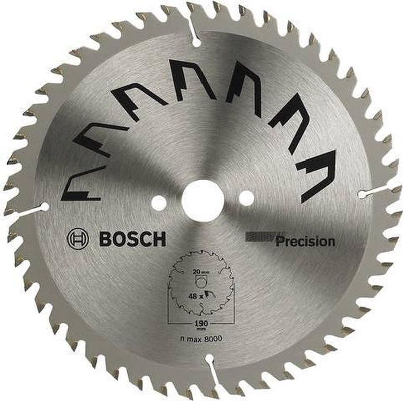 Bosch - Precision Cirkelzaagblad - 190mm - 48 Tanden - Hardmetaal