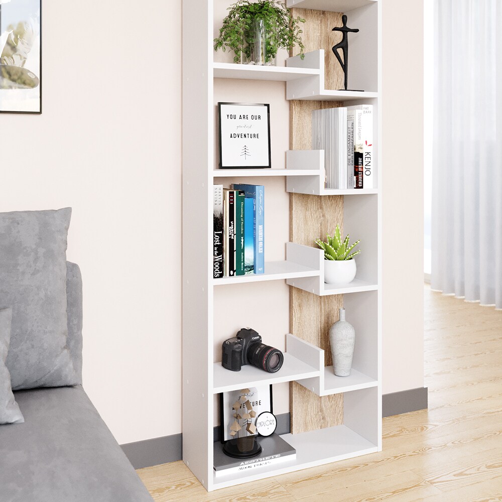 Vicco Bücherregal Raumteiler Standregal Fico Sonoma 6 Etagen Wandregal Hochregal