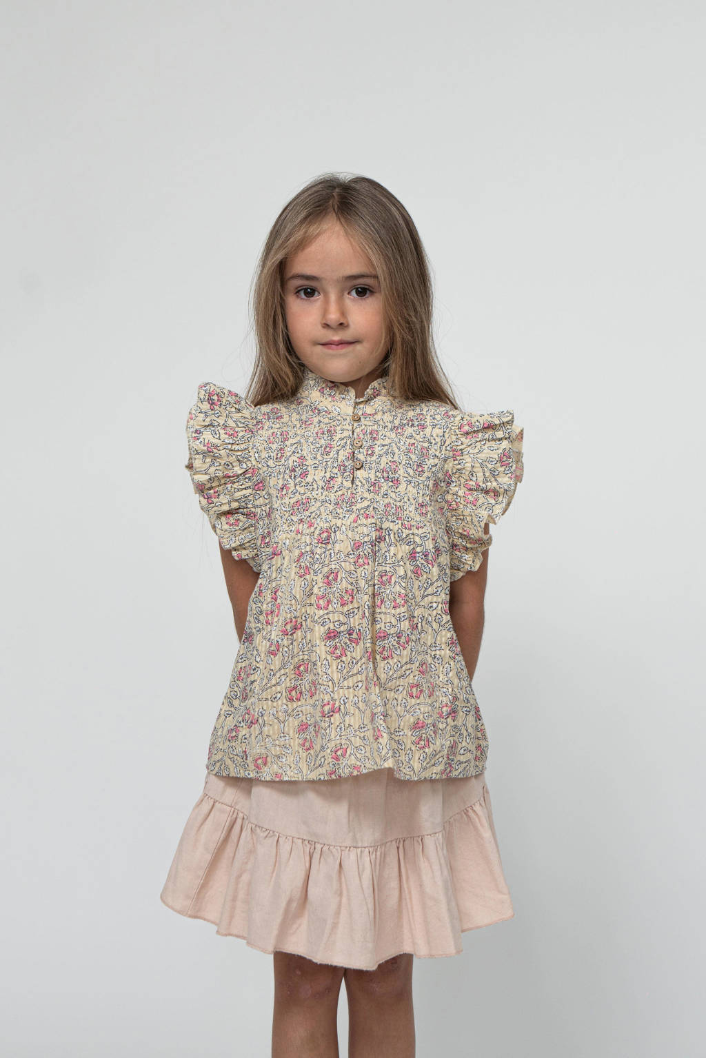 Sofie Schnoor top met all over print roze