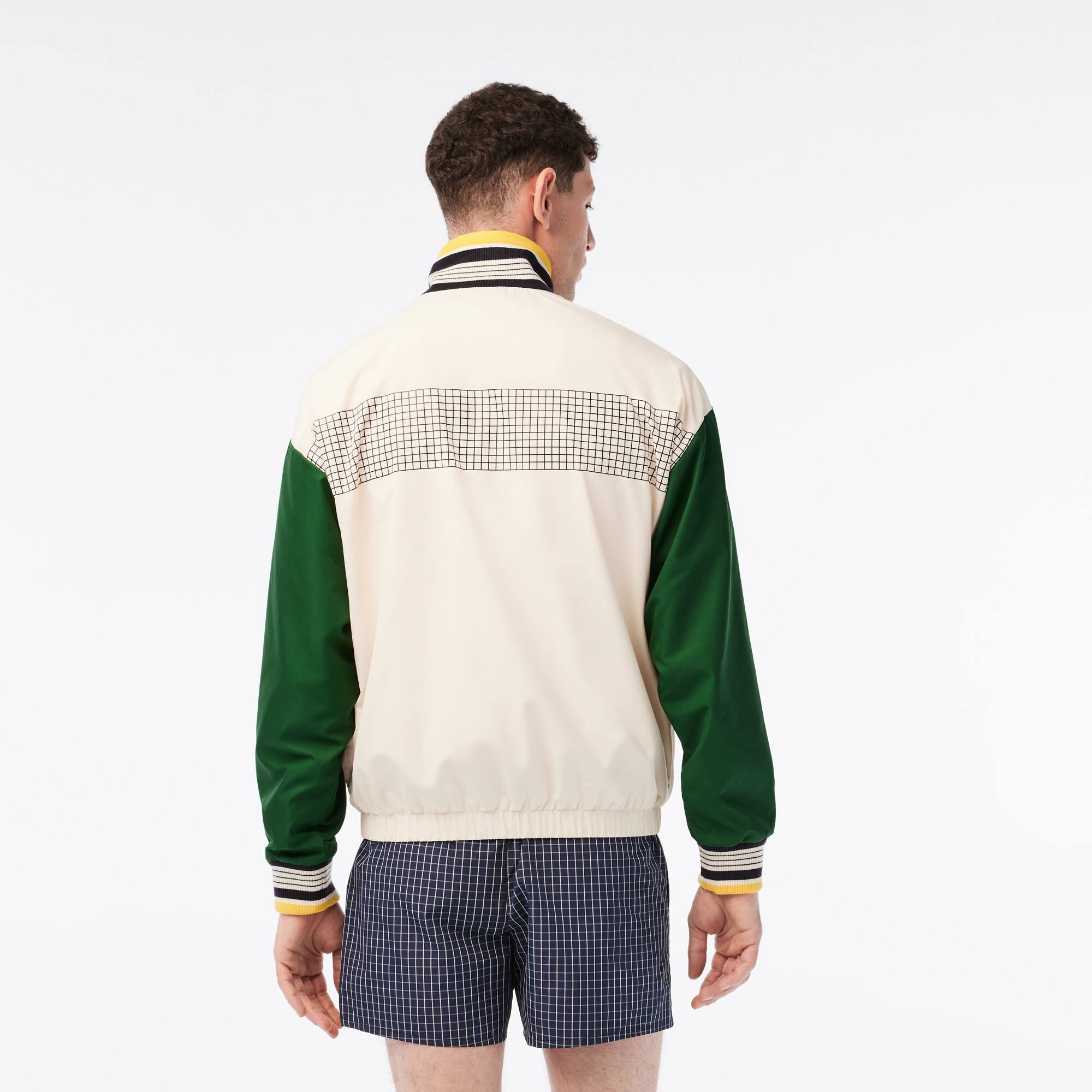Herren LACOSTE Trainingsjacke aus recyceltem Polyester Trainingsjacken - Weiss - Lacoste - Herren
