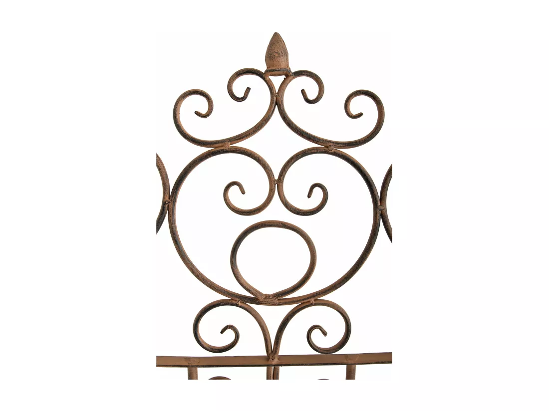 Lot de 2 treillis métal marron 85.5 x 2 x 170 cm 10_0003843