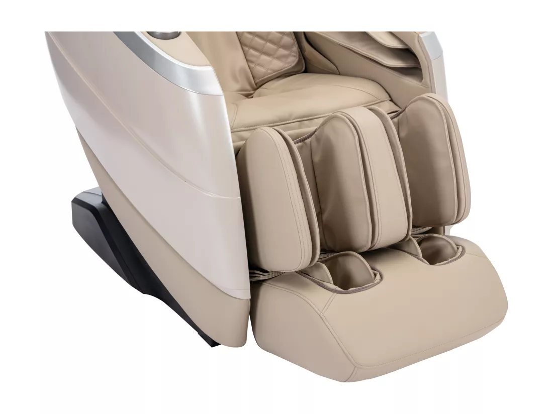 Fauteuil massant en simili - Commande vocale - Système zéro gravité - Beige - ULAP