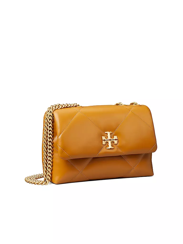 TORY BURCH Ledertasche - Umhängetasche KIRA DIAMOND Small braun