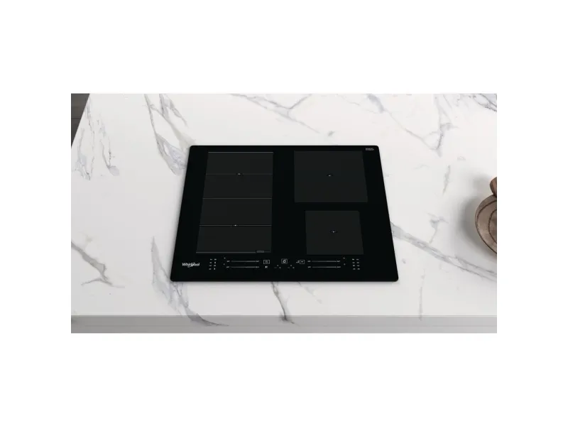 Whirlpool WF S7560 NE, Sort, Indbygget, 60 cm, Zone induktionskogeplade, Keramisk, 4 zone(s)
