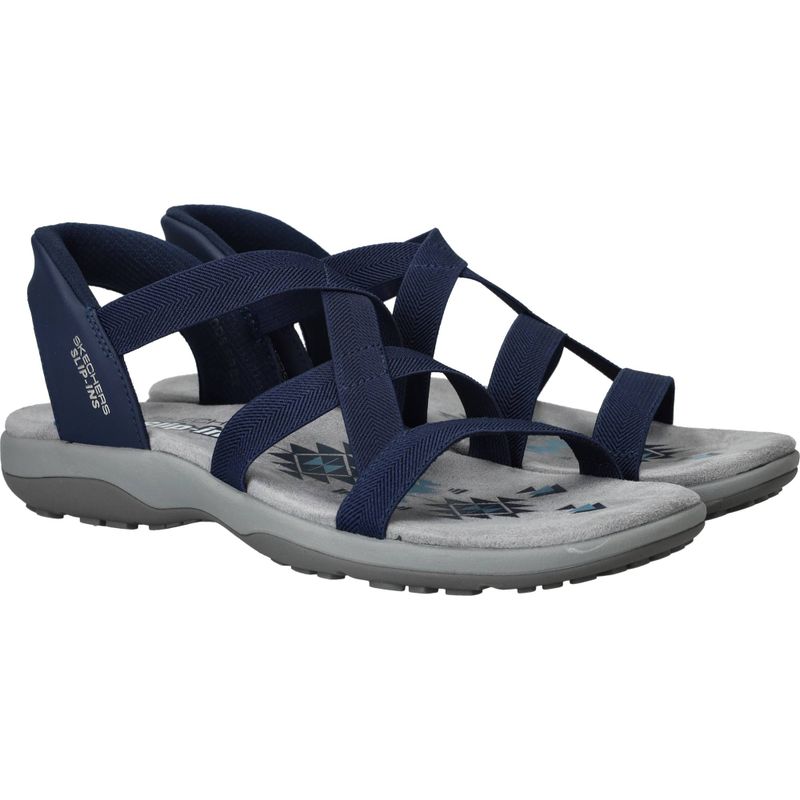 Skechers Slip-Ins Reggae Slim Sandalen Blauw Dames
