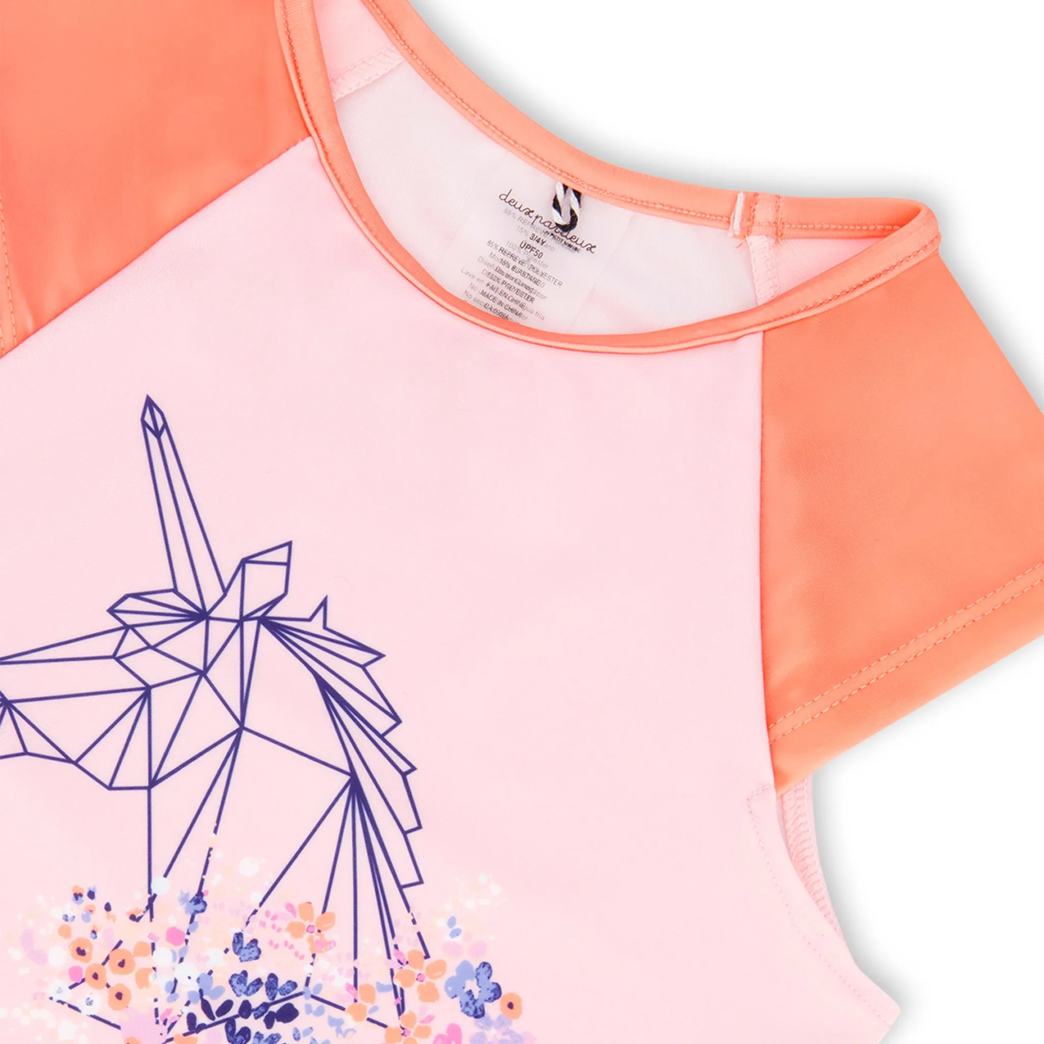 Deux par Deux Maillot UV 2 Pièces Champs 2-6ans