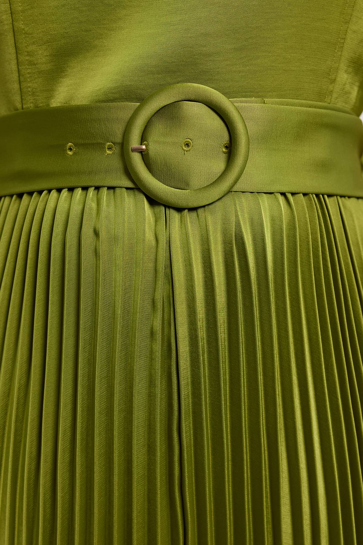 KarenMillen Robe Midi Plissée En Satin Tissé