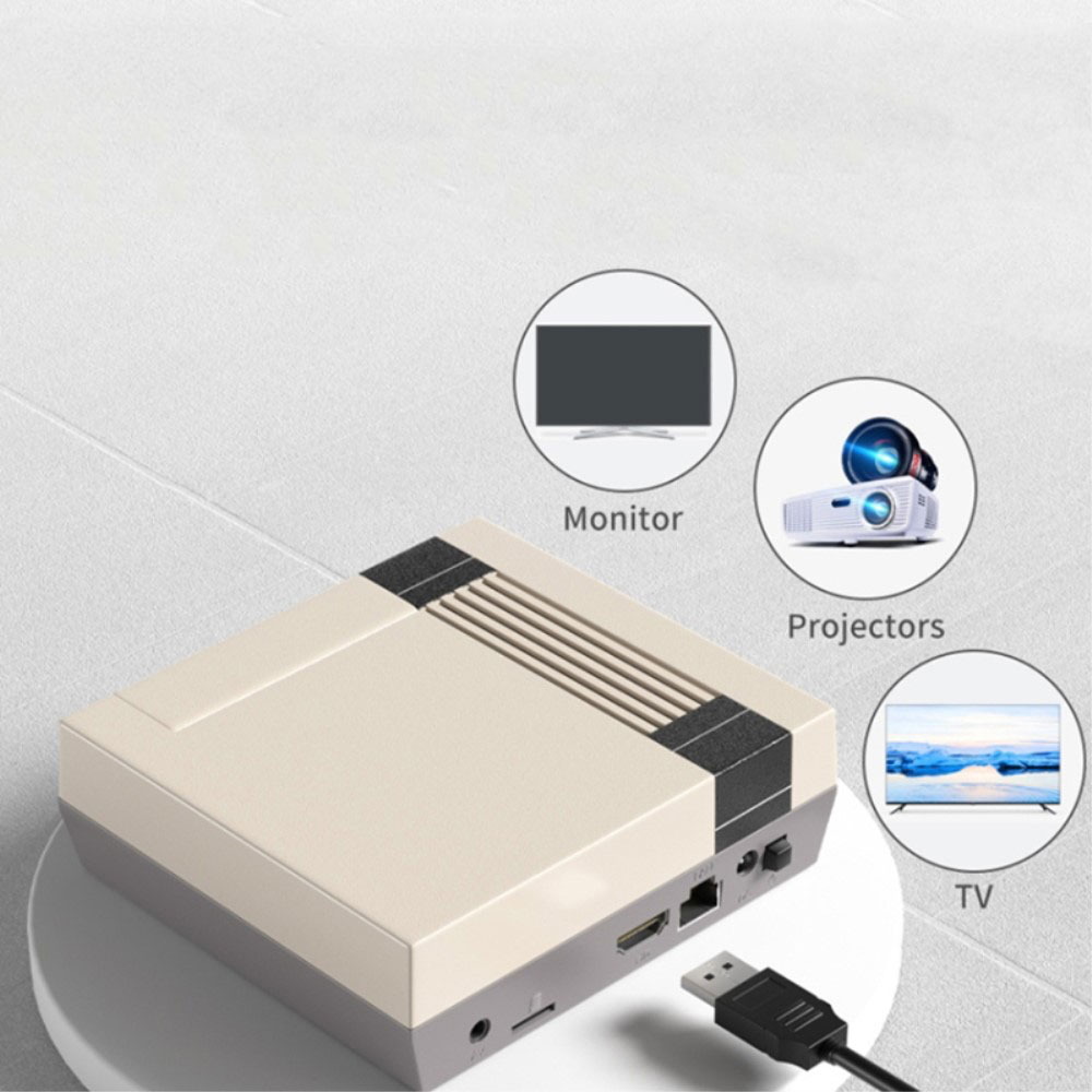 Ultra HD 4K Video Spiel Konsole Retro Super X3 Cube mit 2 Wireless 2.4GHz Game Controllern und 256GB Speicher über 100000 Spiele (2025 Edition) - Grau