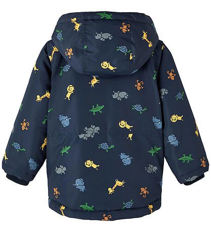 Name It Steppjacke - NbmMax - Dark Sapphire m. Print