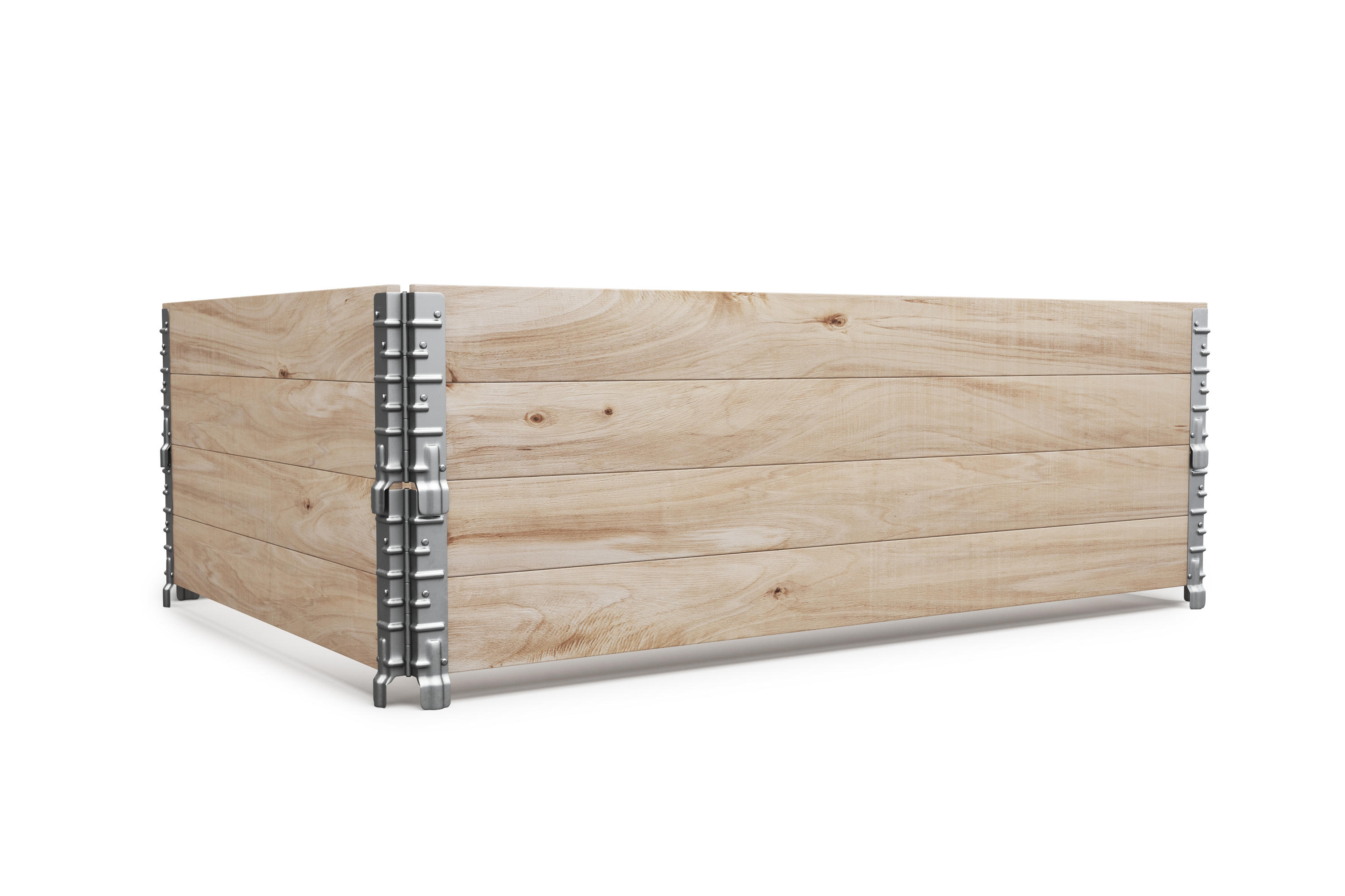 Faltrahmen für Hochbeet Holz 120 x 80 x 20 cm 2er Set