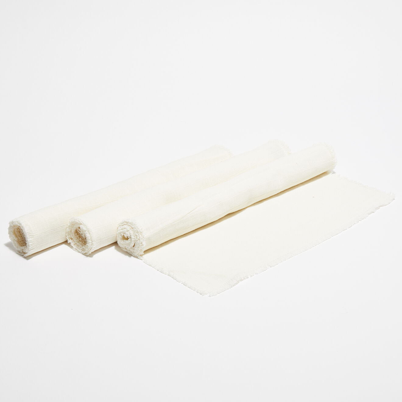Pomax 4 Sets de table A Tavola blancs - 140x40 cm