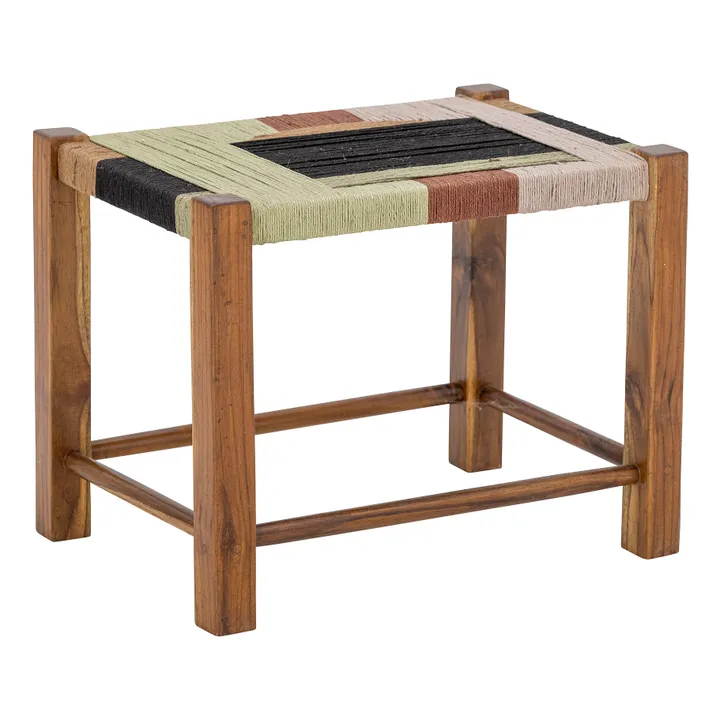 Bloomingville Tabouret Verde en jute | Marron