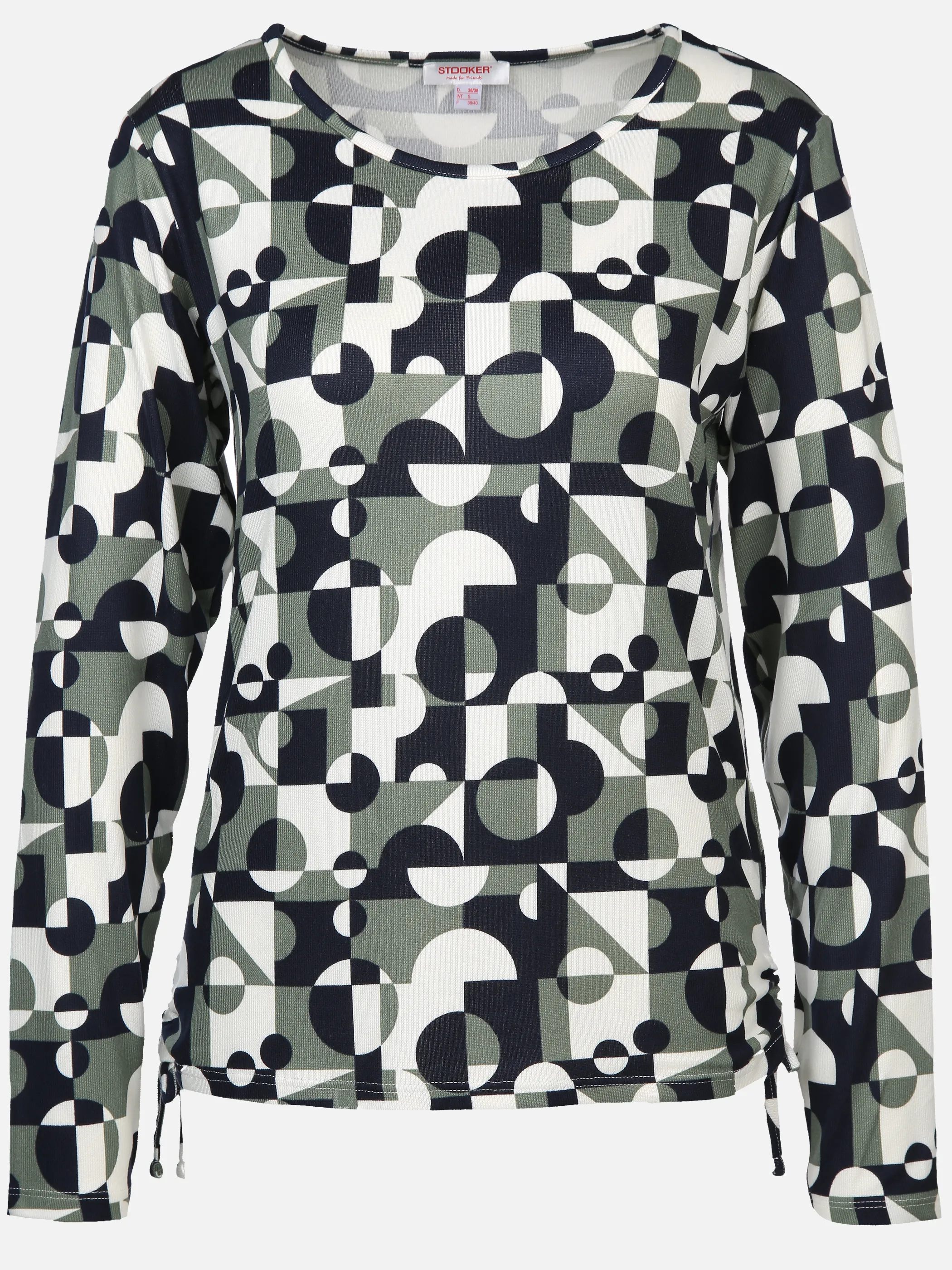 Damen Shirt mit abstraktem Print