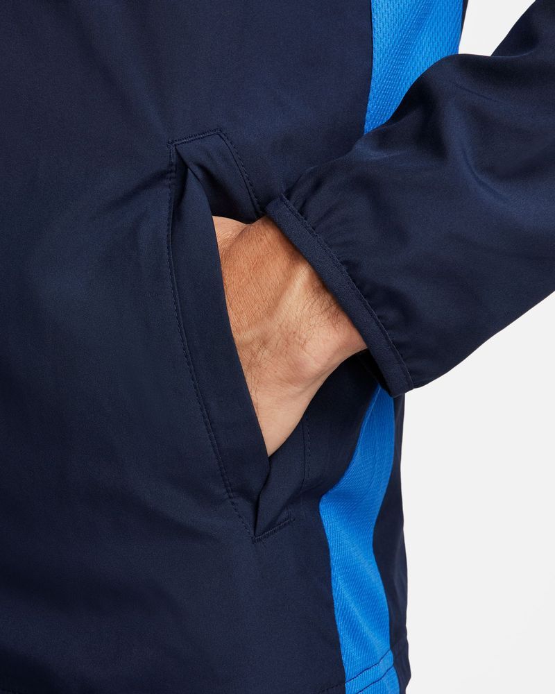 Veste de survêtement Woven Nike Academy 23 Bleu Marine & Bleu Royal pour homme