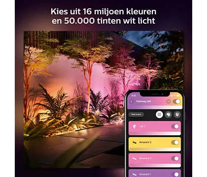 Philips Hue White and Color Ambiance Amarant - Lysbarre - LED - 20 W (tilsvarende 104 W) - 16 millioner farver - 2000-6500 K - sort