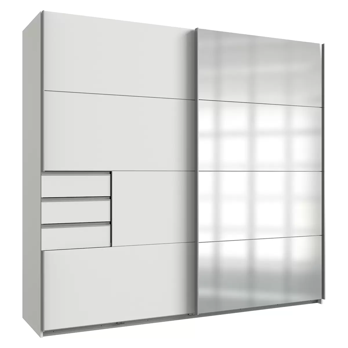Schwebetürenschrank 2trg. Saigon weiss