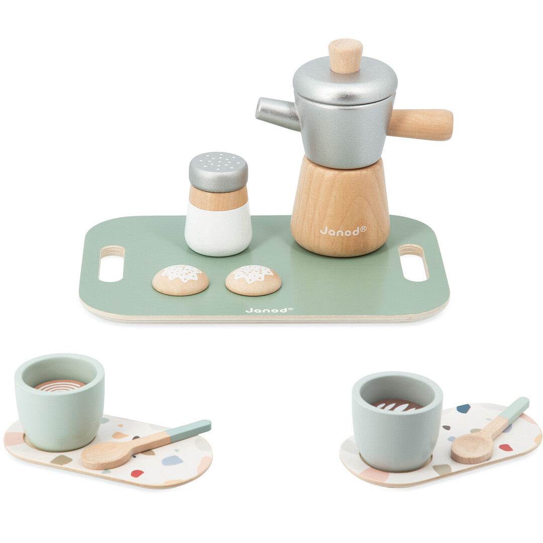 Janod koffieservies espresso - 13-delig