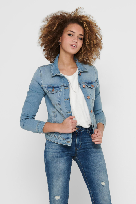 Only blauwe dames jas