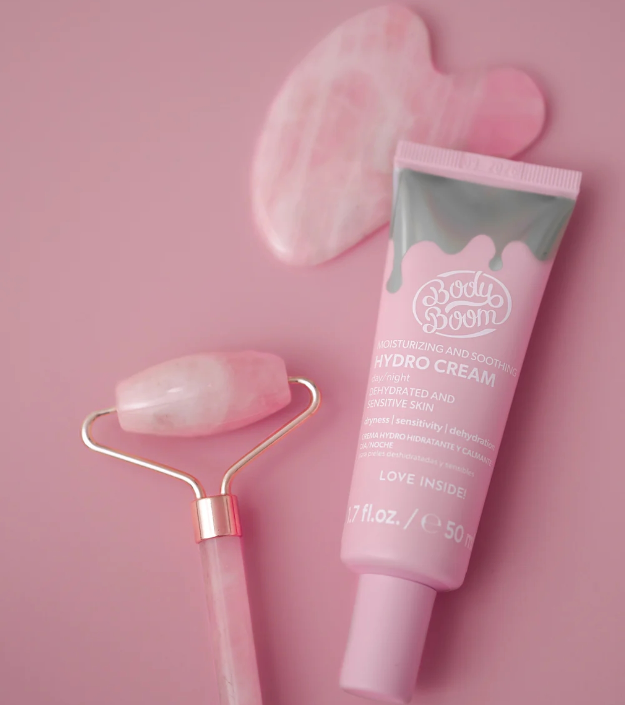 Bodyboom - *Basic Pink* - Creme facial hidratante e calmante - Pele seca e sensível