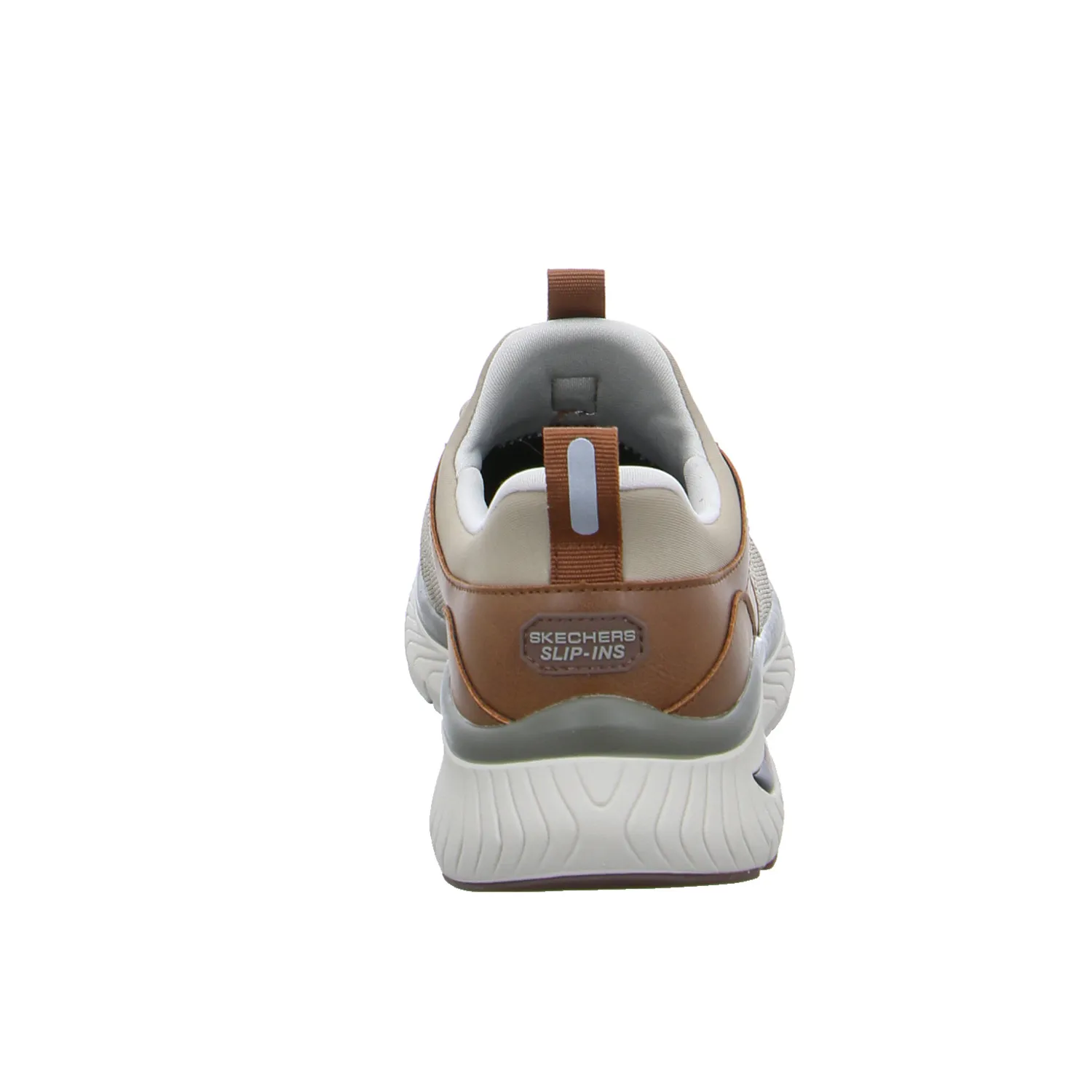 SKECHERS Halbschuhe Sneaker Stoff Taupe Synthetik