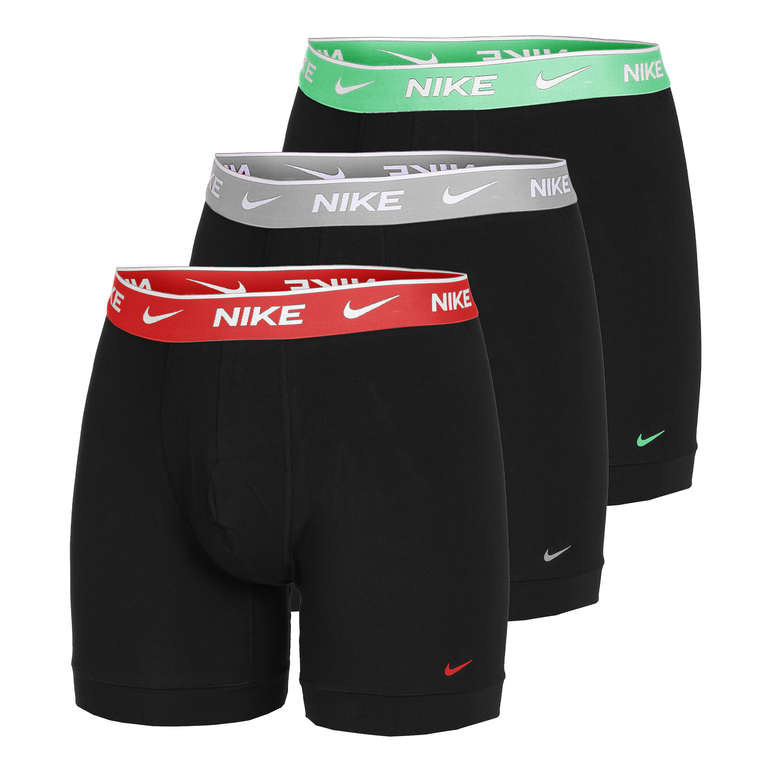 Nike Everyday Cotton Stretch Boxer Brief Caleçon Pack De 3 Hommes - Noir , Multicouleur
