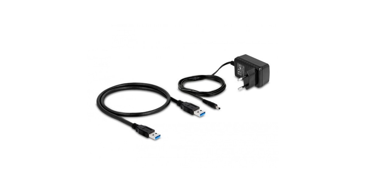 DeLOCKUSB-hub 10 Gbps met 4 USB-A + 1 Quick Charge poort  (Grijs, Incl. voeding)