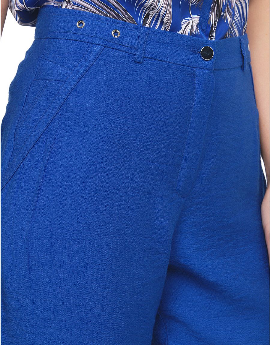 Pantalon chic bleu roi
