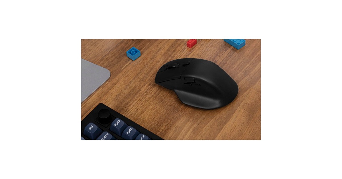 KeychronM6-A1 Wireless Mouse  (Zwart, 100 - 26000 DPI, USB-C / Bluetooth 5.1 / 2.4 GHz)