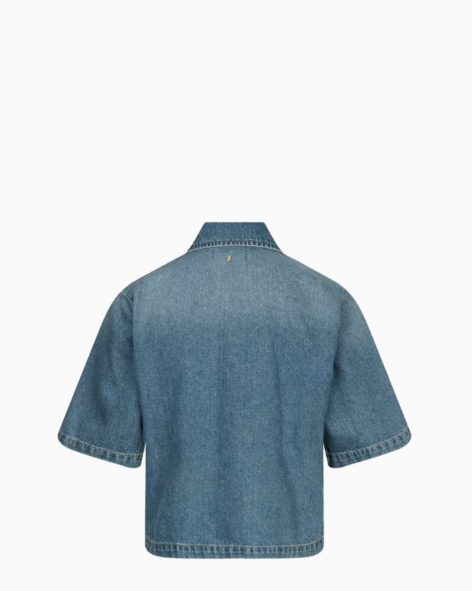 Ibana Treabhar Denim Damesblouse