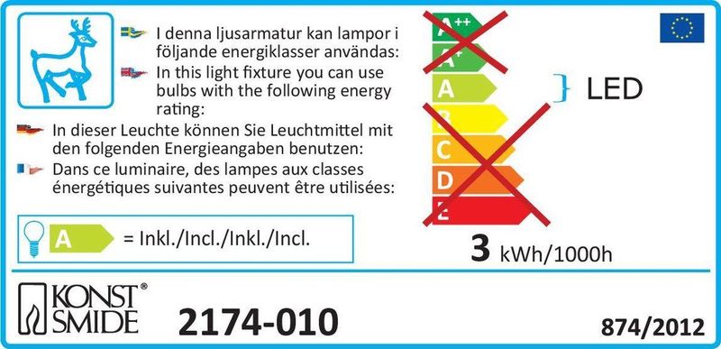 Konstsmide - Raamsilhouet - Engel - LED - 50 Warm Witte Diodes - 3 Meter Kabel