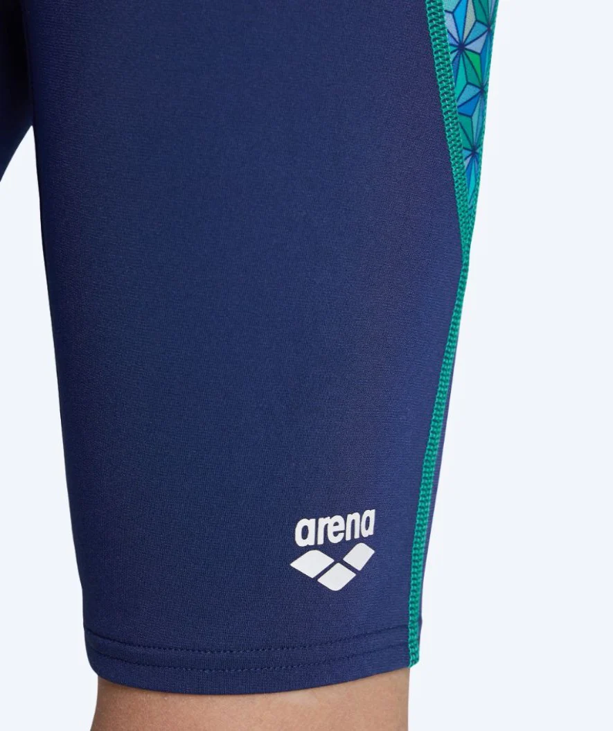Arena lange badebukser til drenge - Starfish - Mørkeblå/multi