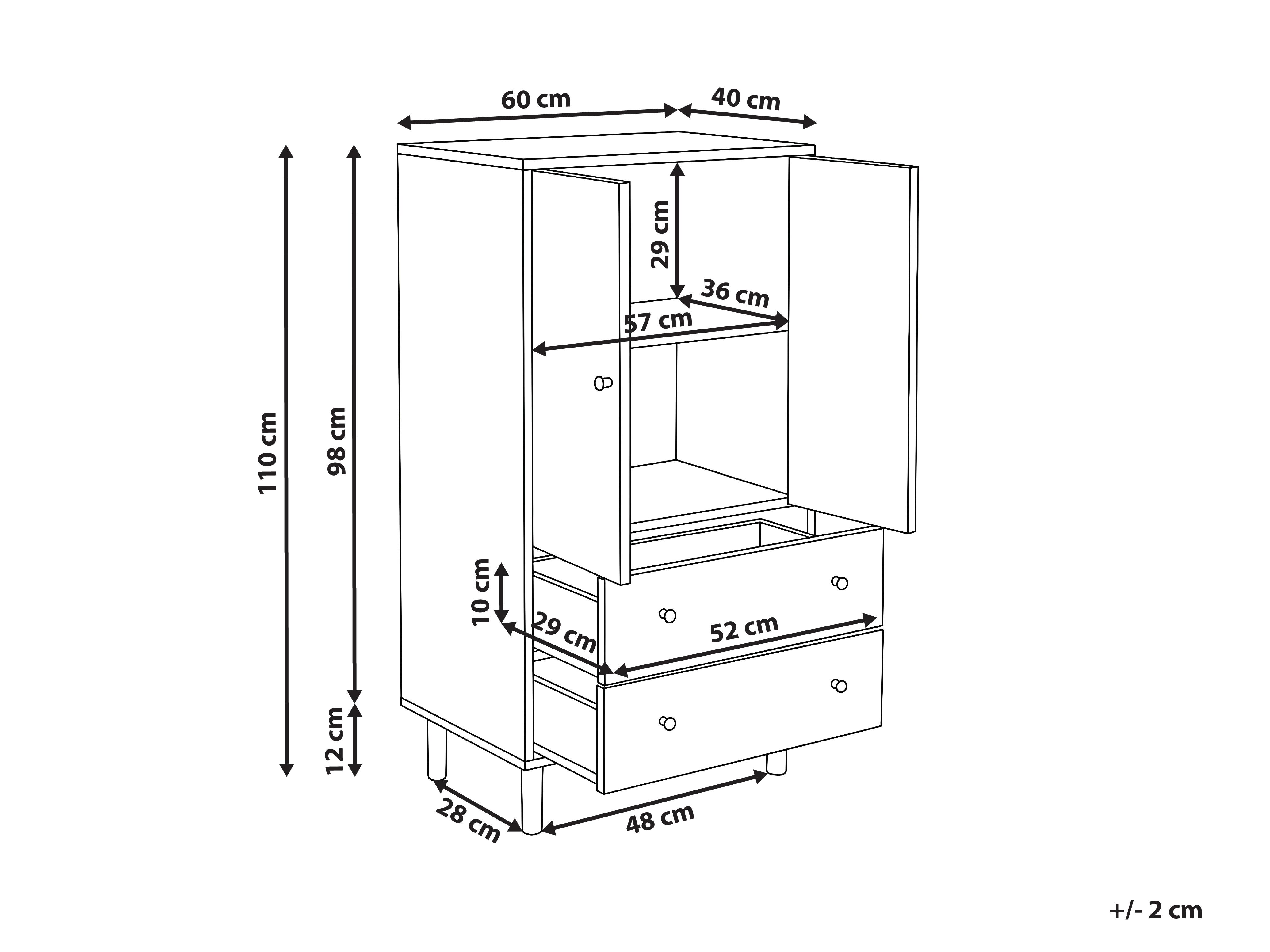 Kast RONGE Lichtbruin