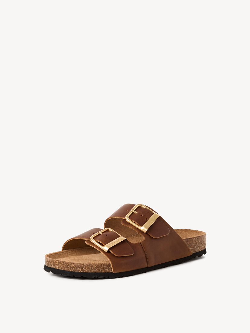 Leren Slipper - bruin