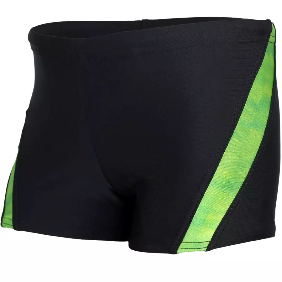 Aquarti Jungen Schwimmhose Kontrastfarbige Einsätze hellgrün