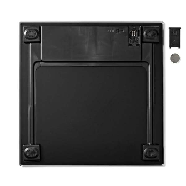 Nedis Personvekt | Digital | Sort | Herdet Glass | Maksimal vekttrykk: 150 kg